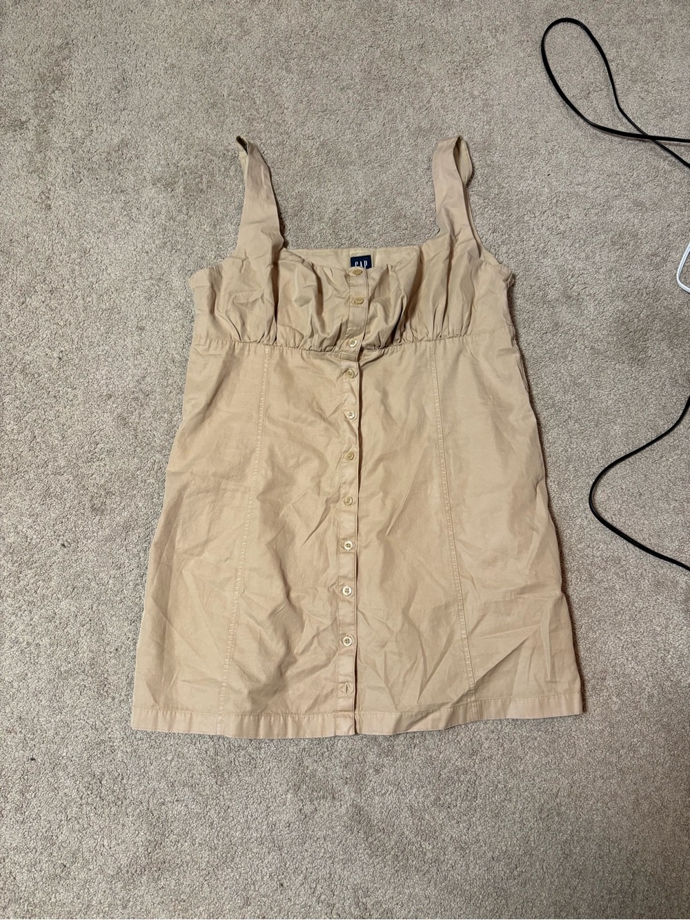GAP Beige Button-Front Camisole Top